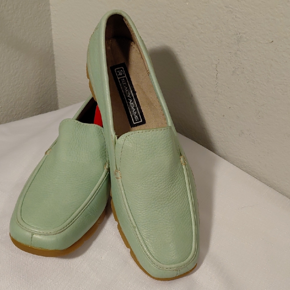 Stacy Adams Light Green Loafers
